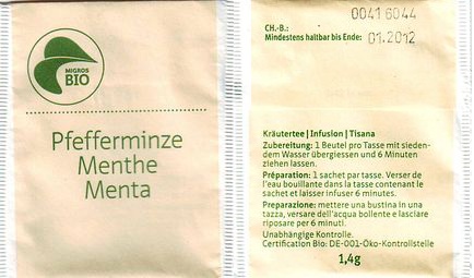 Migros 04214446 Pfefferminze Bio Logo