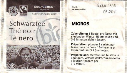 Migros 04214449 Schwarztee