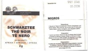 Migros Schwarztee