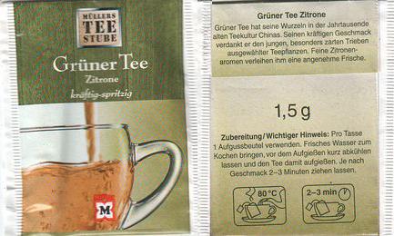 Mullers Tee Stube Grüner Tee Zitrone