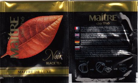 Maitre De Thé 03 Noir Black Tea Maitre De Luxe