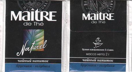 Maitre De Thé Naturel Brusnijka Blue