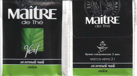 Maitre De Thé Vert Lime