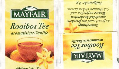 Mayfair Rooibos Tee Aromatisiert Vanille