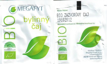 Megafyt Bio Bylinný Čaj Bio Zazvorovy Čaj