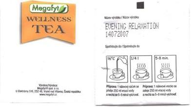 Megafyt Wellness Tea Evening Relaxation Foil