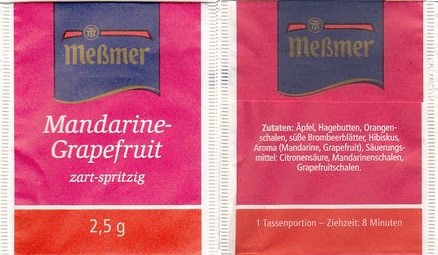 Meßmer 01213296 Mandarine Grapefruit