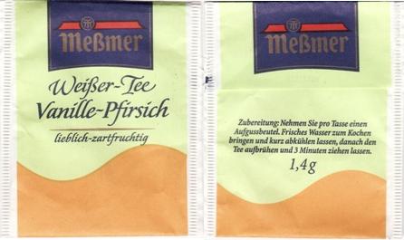 Meßmer 01215705 White Tea Vanille Pfirsich