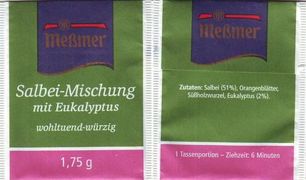 Meßmer 03212151 Salbei Mischung Mit Eukalyptus