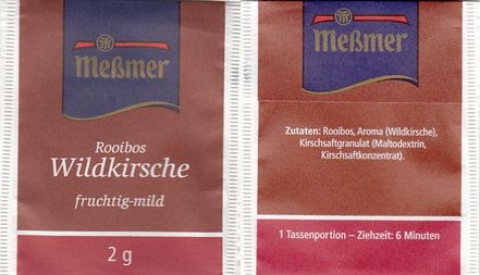 Meßmer 04210822 Rooibos Wildkirsche