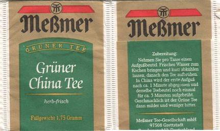 Meßmer 04213141 Grüner China Tee