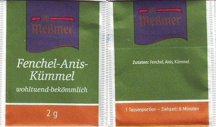 Meßmer 04213896 Fenchel Anis Kümmel