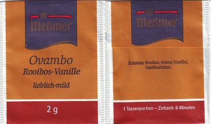 Meßmer 05210231 Ovambo Rooibos Vanille