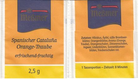 Meßmer 05212112 Spanischer Cataluna Orange Traube