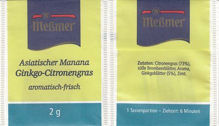 Meßmer 1A210268 Asiatischer Manana Ginkgo Citronengras