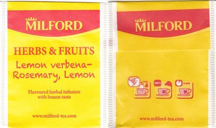 Milford 01211731 Herbs & Fruits Lemon Verbena Rosemary Lemon