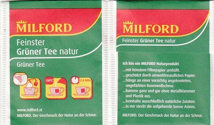 Milford 01216438 Feinster Grüner Tee Natur