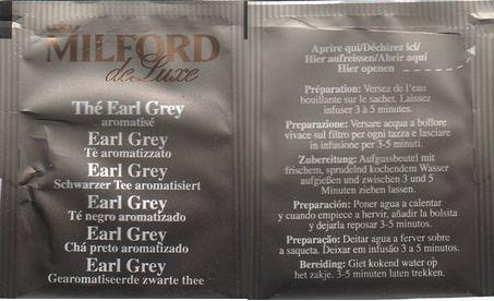 Milford De Luxe Thé Earl Grey Foil