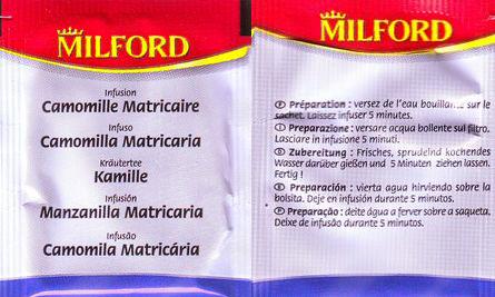 Milford Foil Infusion Camomille Matricaire