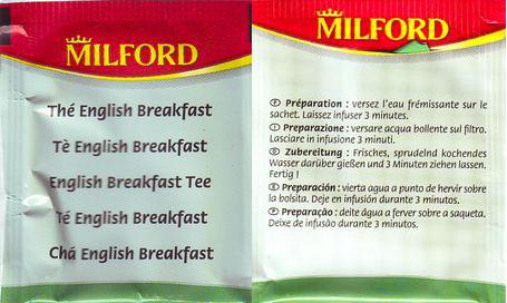 Milford Foil Thé English Breakfast