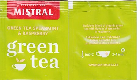 Mistral 05 Green Tea Spearmint & Raspberry Green Tea