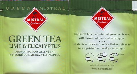 Mistral 3 Green Tea Lime & Eucalyptus