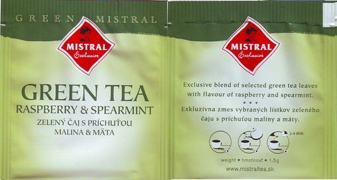 Mistral 3 Green Tea Raspberry & Spearmint