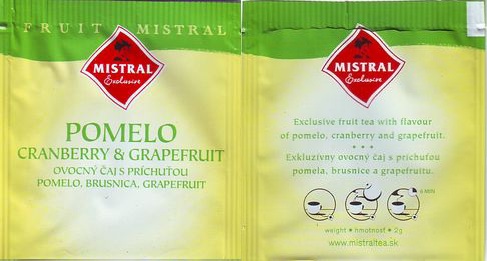 Mistral 3 Pomelo Cranberry & Grapefruit