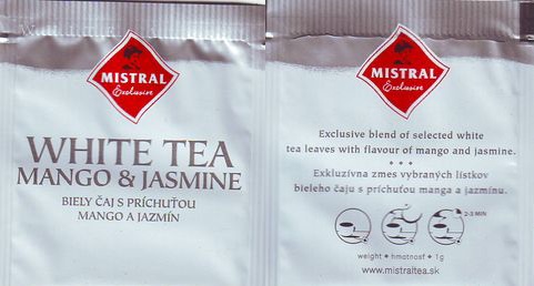 Mistral 3 White Tea Mango & Jasmine