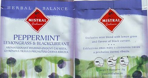 Mistral Peppermint Lemongrass & Blackcurrant