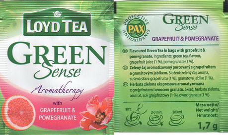 Mokate Loyd Tea Green Sense Aromatherapy With Grapefruit & Pomegranate