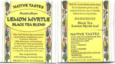 Native Tastes Lemon Myrtle Black Www