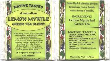 Native Tastes Lemon Myrtle Green