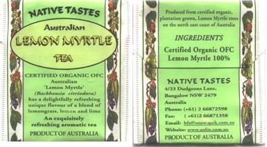 Native Tastes Lemon Myrtle Tea