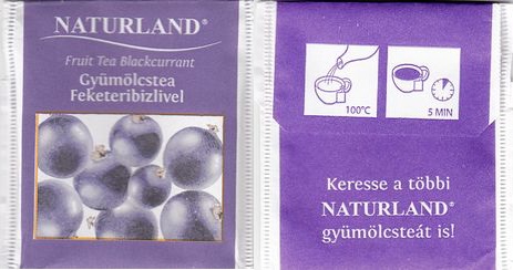 Naturland Gyumolcstea Feketeribizlivel