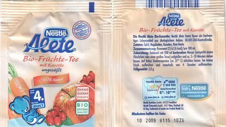 Nestlé Alete Bio Früchte Tee 2