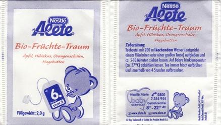 Nestlé Alete Bio Früchte Traum