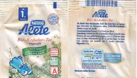 Nestlé Alete Bio Kräuter Tee