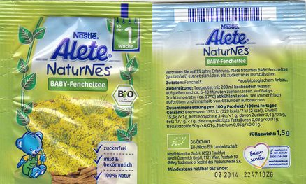 Nestlé Alete Naturnes Baby Fencheltee