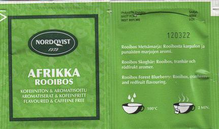 Nordqvist Afrikka Rooibos Forest Blueberry