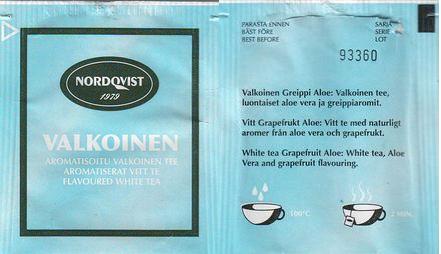 Nordqvist Valkoinen White Tea Grapefruit Aloe