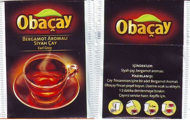 Obacay Bergamot Aromali Siyah Cayi Earl Grey