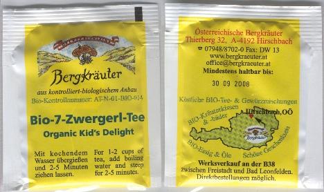 Osterreichische Bergkräuter Bio 7 Zwergerl Tee