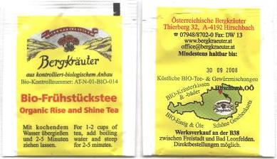 Osterreichische Bergkräuter Bio Frühstucktee