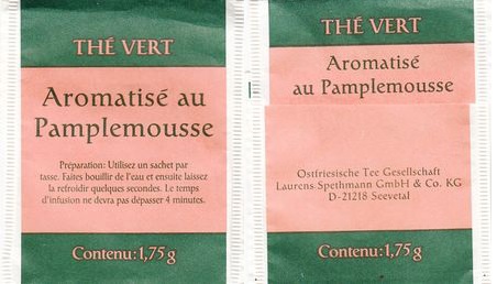 Ostfriesische Tee Gesellschaft 01212474 Thé Vert Aromatise Au Pamplemousse