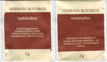 Ostfriesische Tee Gesellschaft 01218436 Herbata Rooibos Naturalna