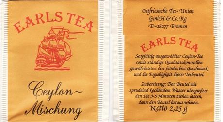 Ostfriesische Tee Union Earls Tea Ceylon Mischung