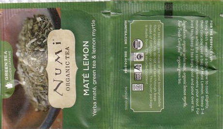 Numi 03 Green Tea Maté Lemon