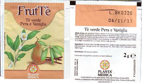 Planta Medica Frt Té Té Verde Pera E Vaniglia