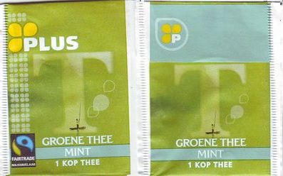 Plus T Groene Thee Mint Fairtrade